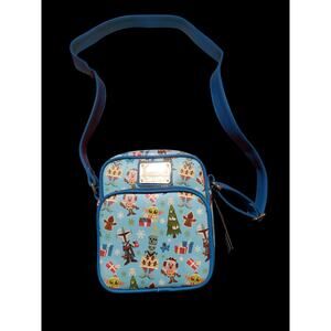 Loungefly Starwars Blue Holiday Christmas Mini Bag Disney The Child Mandalorian